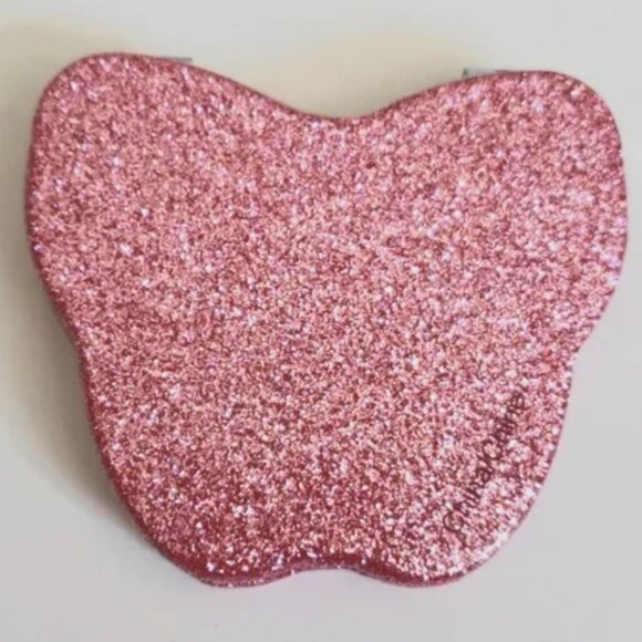 Coach Glitter Butterfly Compact Pink Mirror NWT - Picture 2 of 4